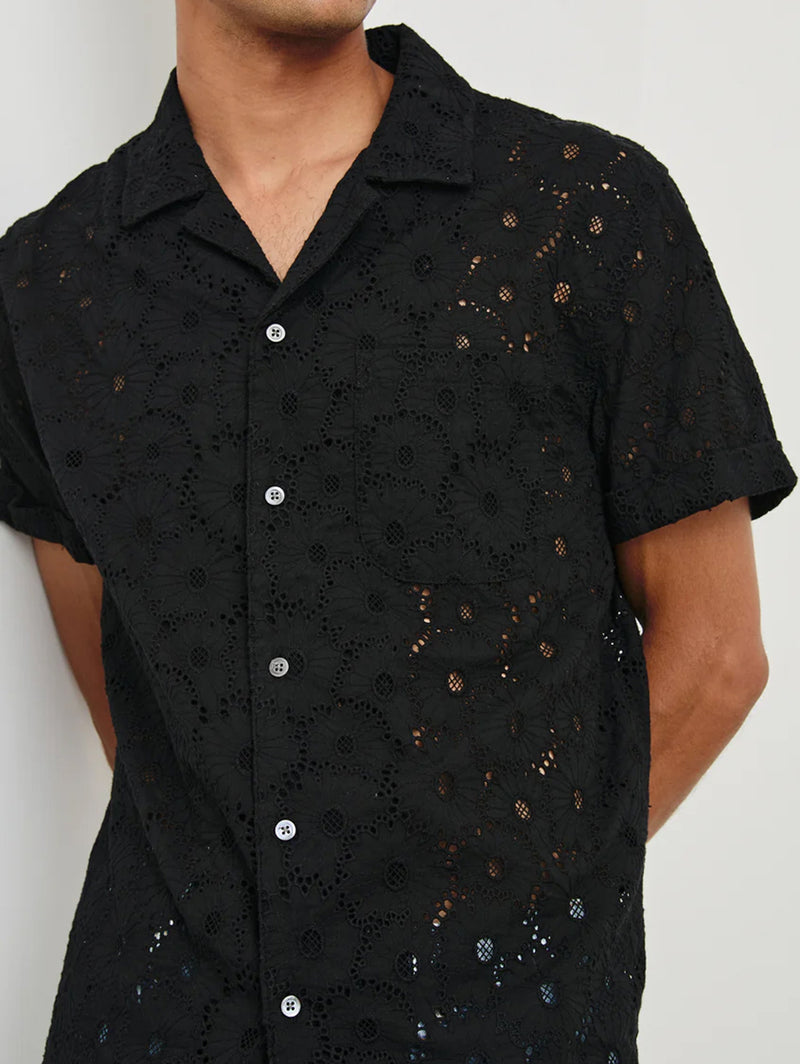 Tyler Shirt - Black Floral-Rails-Over the Rainbow