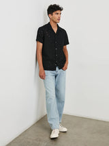 Tyler Shirt - Black Floral-Rails-Over the Rainbow