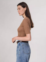 Tina Merino Wool Crew Sweater - Camel-RAG + BONE-Over the Rainbow