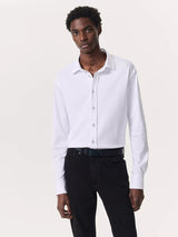 Tomlin Pima Cotton Shirt - White-RAG + BONE-Over the Rainbow