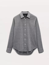 Tomlin Stretch Dobby Shirt - Pearl Grey-RAG + BONE-Over the Rainbow