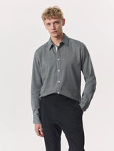 Tomlin Stretch Dobby Shirt - Pearl Grey-RAG + BONE-Over the Rainbow