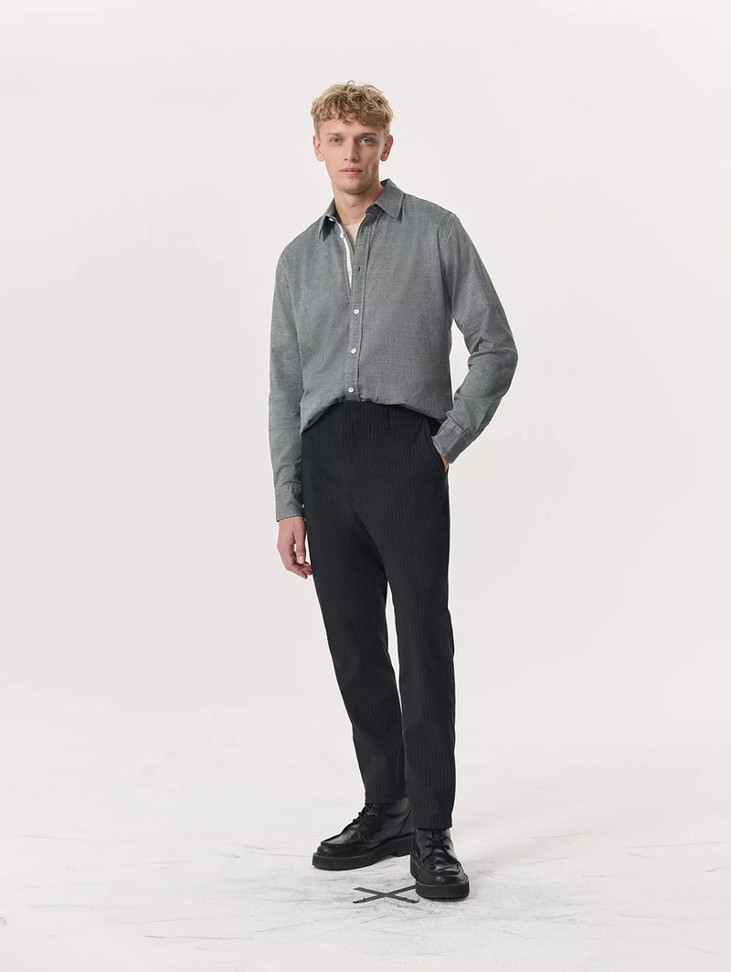 Tomlin Stretch Dobby Shirt - Pearl Grey-RAG + BONE-Over the Rainbow