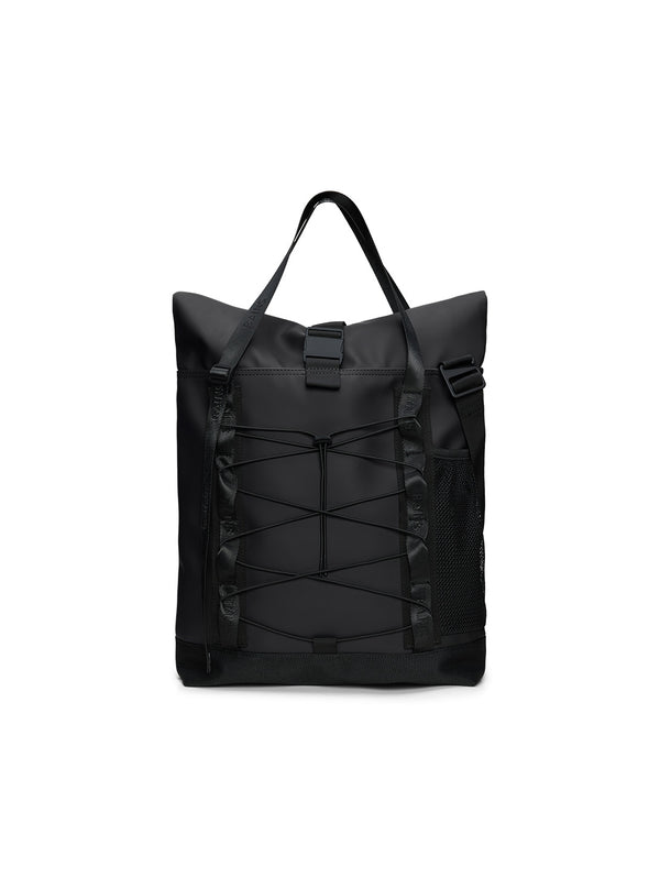 Trail Rolltop Tote Bag - Black-Rains-Over the Rainbow