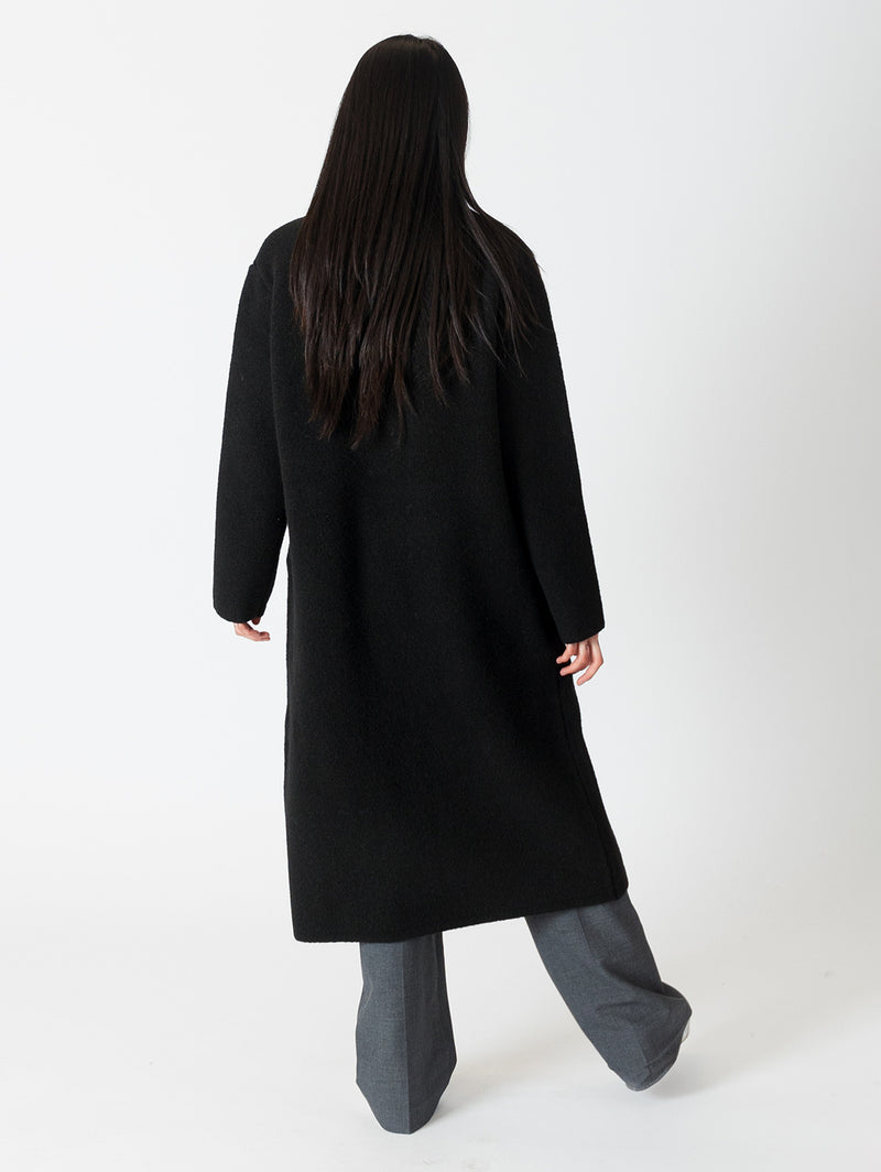 Victoria Oversized Coat - Black-LYLA+LUXE-Over the Rainbow