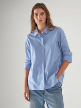 Cotton Stripe Shirt - Sailor