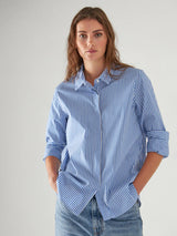 Cotton Stripe Shirt - Sailor