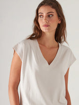 Dolman V-Neck Tee - Nude-Patrick Assaraf-Over the Rainbow