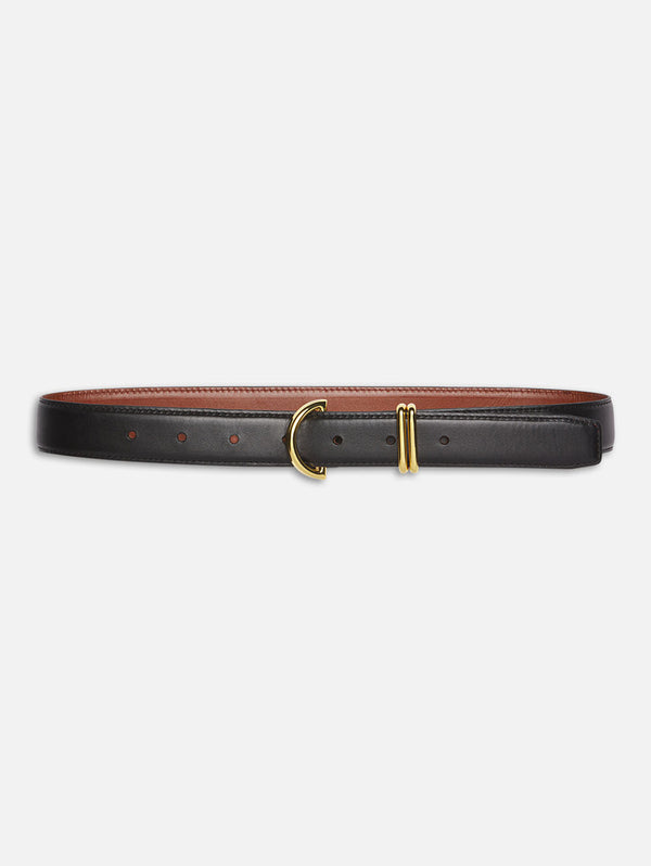 Crescent Belt - Black-FRAME-Over the Rainbow