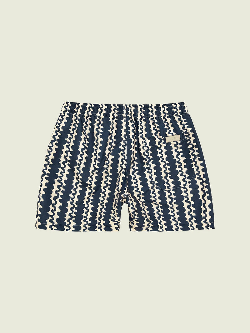 Swim Short - Blue Scribble-OAS-Over the Rainbow