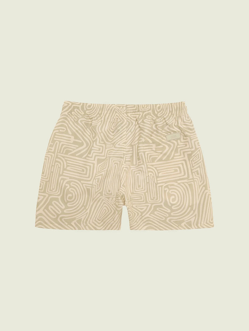 Swim Short - Cream Golconda-OAS-Over the Rainbow