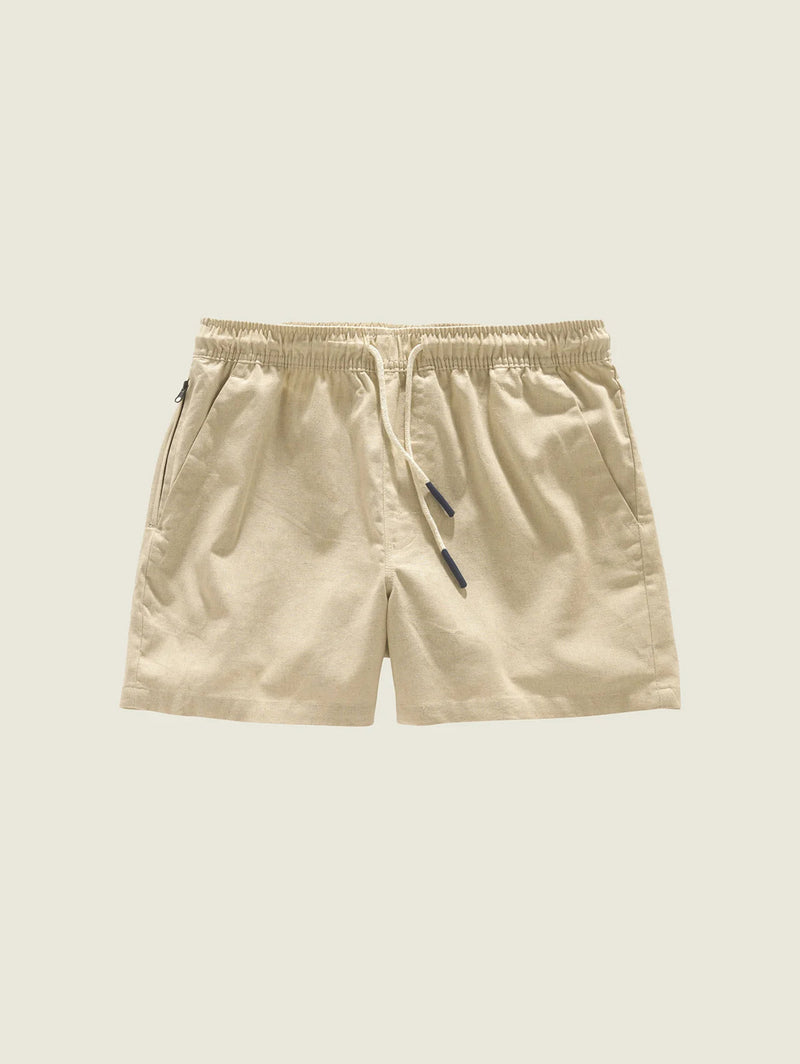 Linen Short - Beige-OAS-Over the Rainbow