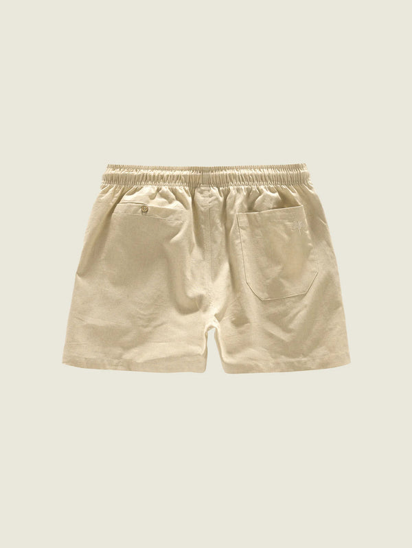 Linen Short - Beige-OAS-Over the Rainbow