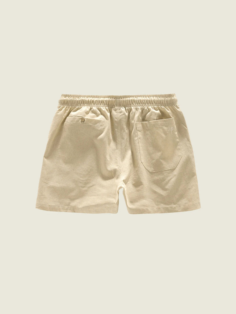 Linen Short - Beige-OAS-Over the Rainbow