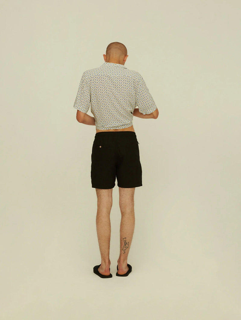 Linen Short - Black-OAS-Over the Rainbow