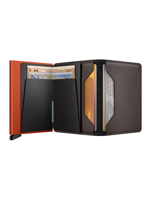 Slimwallet - Matte Truffle & Orange-SECRID WALLET-Over the Rainbow