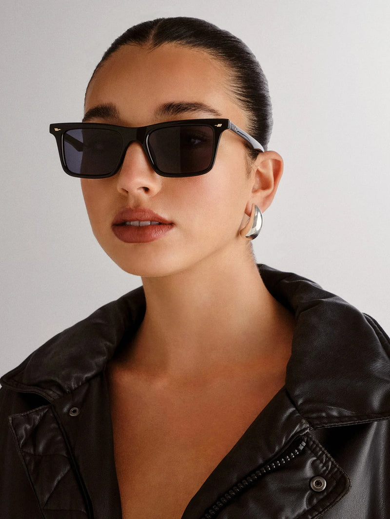 Broski Sunglasses - Black Smoke Mono-LE SPECS-Over the Rainbow