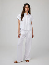 Two Pocket Short Sleeve Shirt - White