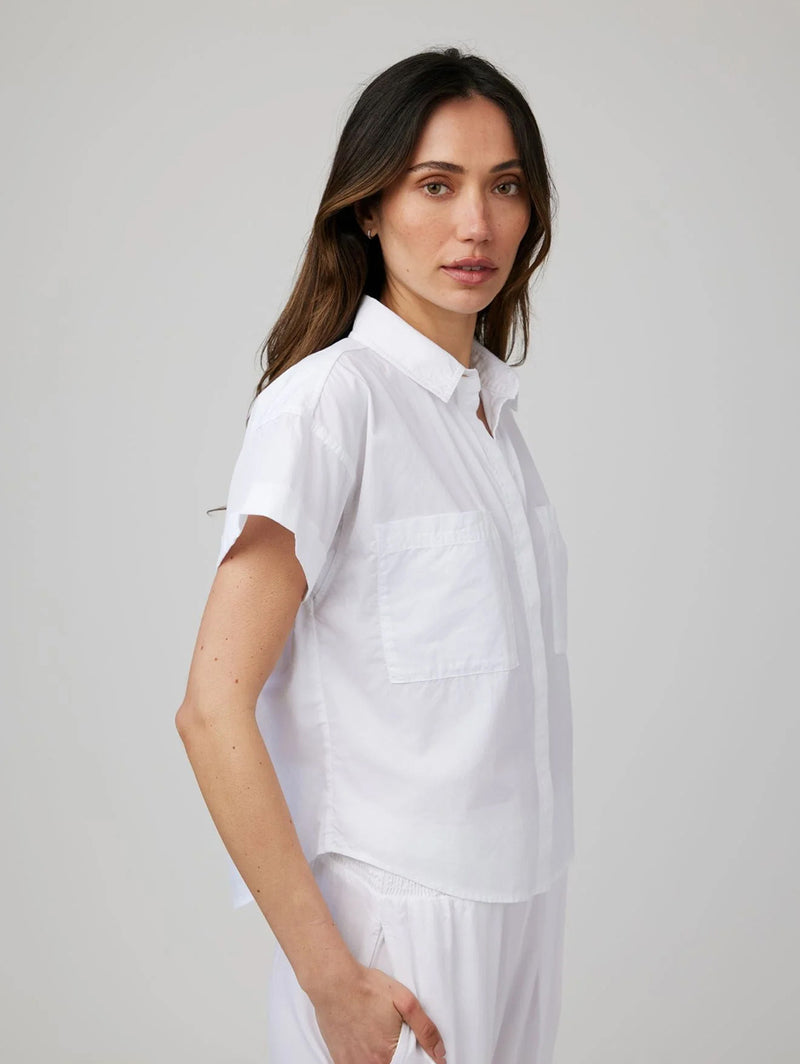 Two Pocket Short Sleeve Shirt - White