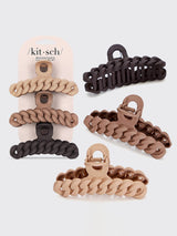 Eco-Friendly Chain Claw Clip 3pc Set - Neutral-KITSCH-Over the Rainbow