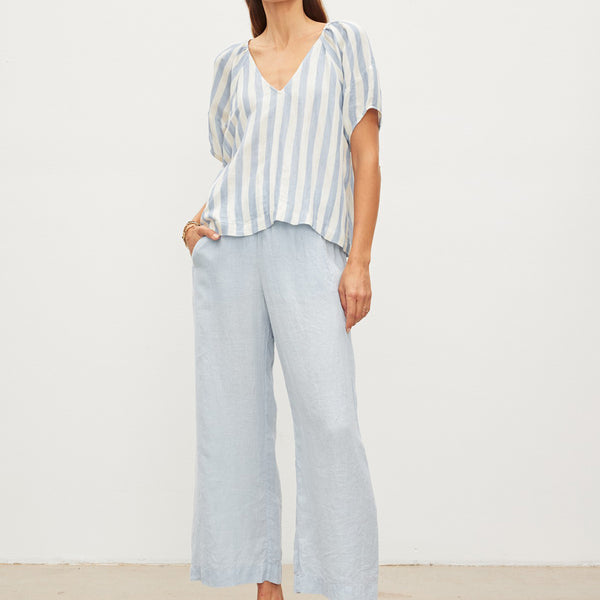 VELVET, Lola Linen Pant - Billow