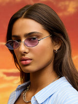 Love Train Sunglasses - Silver-LE SPECS-Over the Rainbow