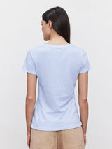 Lilith V Neck T-Shirt - Mist-Velvet-Over the Rainbow