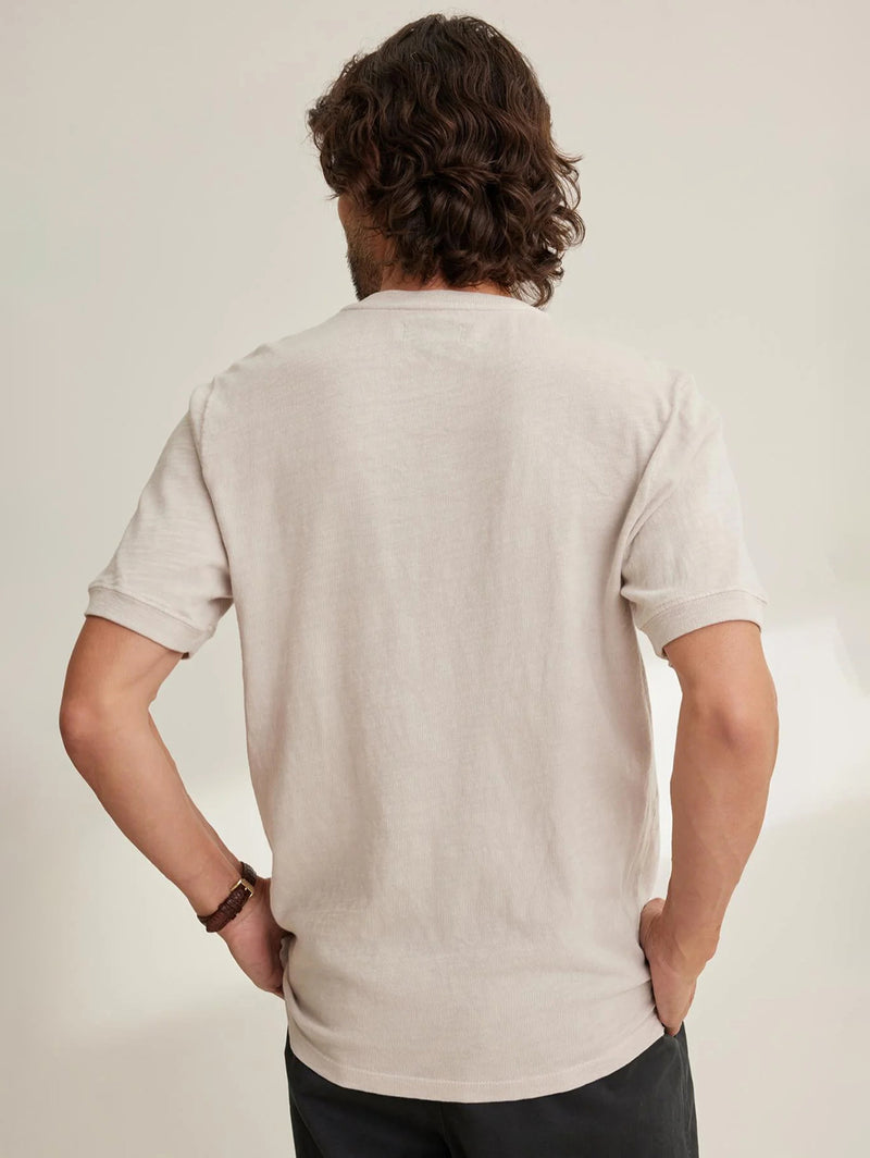 Vito Slub Henley Tee - Cement-Velvet-Over the Rainbow