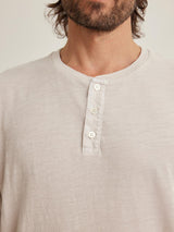 Vito Slub Henley Tee - Cement-Velvet-Over the Rainbow