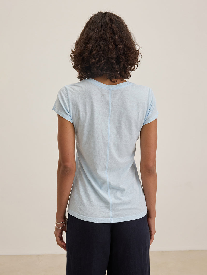 Odelia Short Sleeve Crew Tee - Capri-Velvet-Over the Rainbow