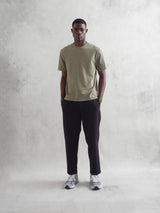 Dean Textured Cotton Tee - Green-Wax London-Over the Rainbow