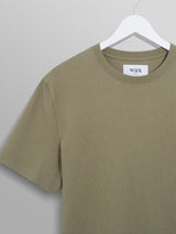 Dean Textured Cotton Tee - Green-Wax London-Over the Rainbow