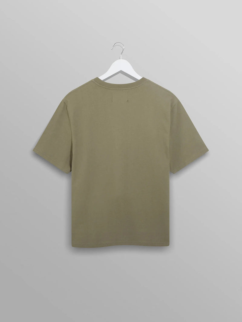 Dean Textured Cotton Tee - Green-Wax London-Over the Rainbow