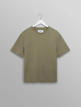 Dean Textured Cotton Tee - Green-Wax London-Over the Rainbow