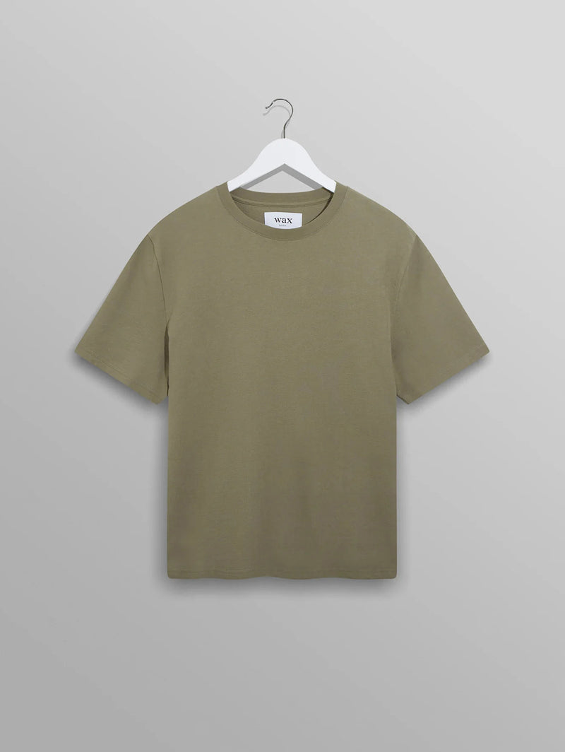 Dean Textured Cotton Tee - Green-Wax London-Over the Rainbow