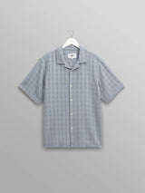 Didcot Shirt - Pale Blue Open Weave-Wax London-Over the Rainbow