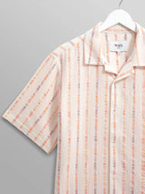 Didcot Shirt - Ecru Orange Stripe-Wax London-Over the Rainbow