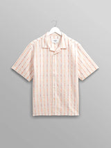 Didcot Shirt - Ecru Orange Stripe-Wax London-Over the Rainbow