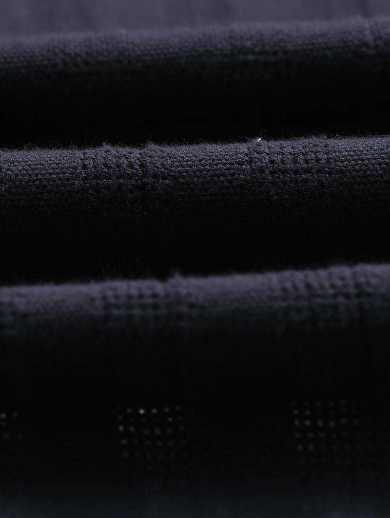 Didcot Shirt - Navy Open Weave-Wax London-Over the Rainbow