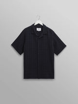 Didcot Shirt - Navy Open Weave-Wax London-Over the Rainbow