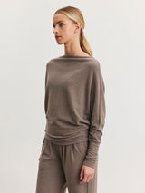 Selmy Kashmir Knit Top - Mocha-Velvet-Over the Rainbow