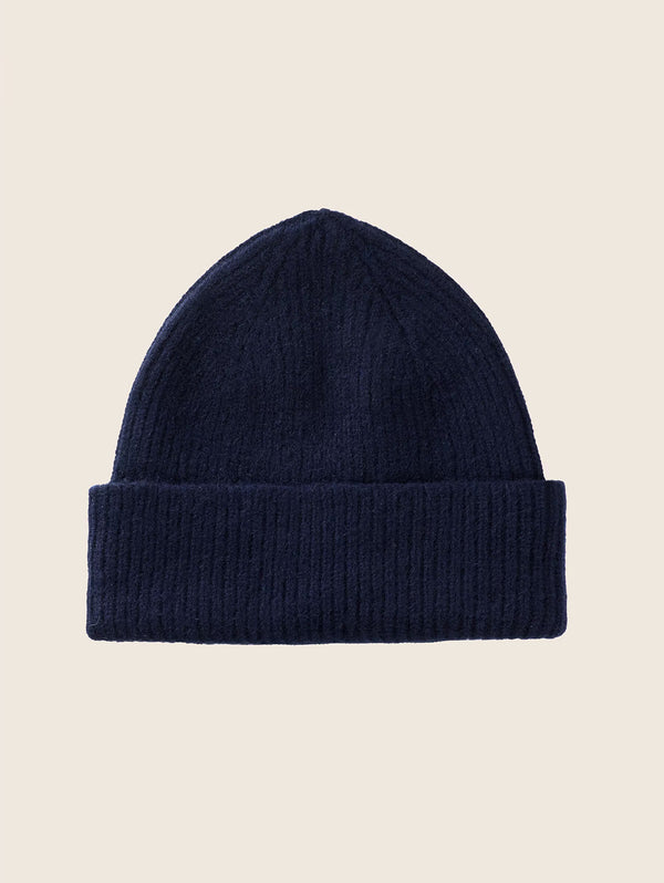 Classic Angora Beanie - Midnight-LE BONNET-Over the Rainbow