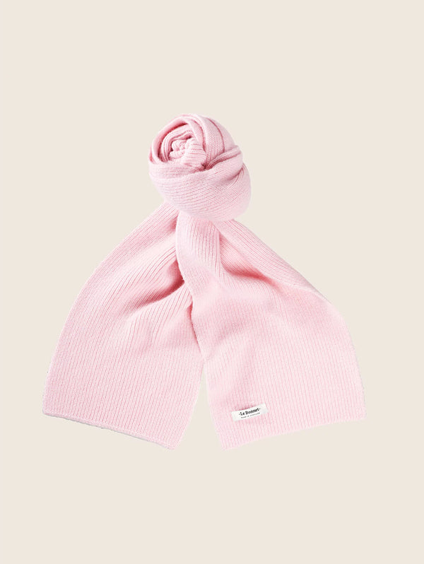 Wool Angora Scarf - Blush-LE BONNET-Over the Rainbow