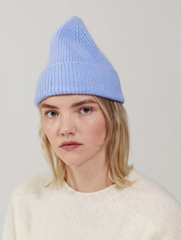 Classic Angora Beanie - Light Blue Sky-LE BONNET-Over the Rainbow