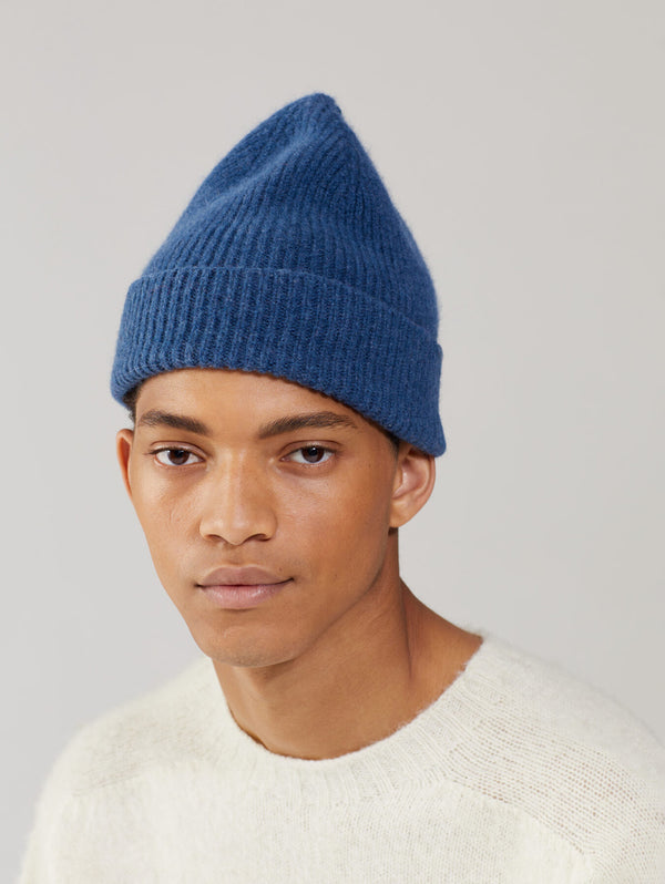 Classic Angora Beanie - Steel-LE BONNET-Over the Rainbow