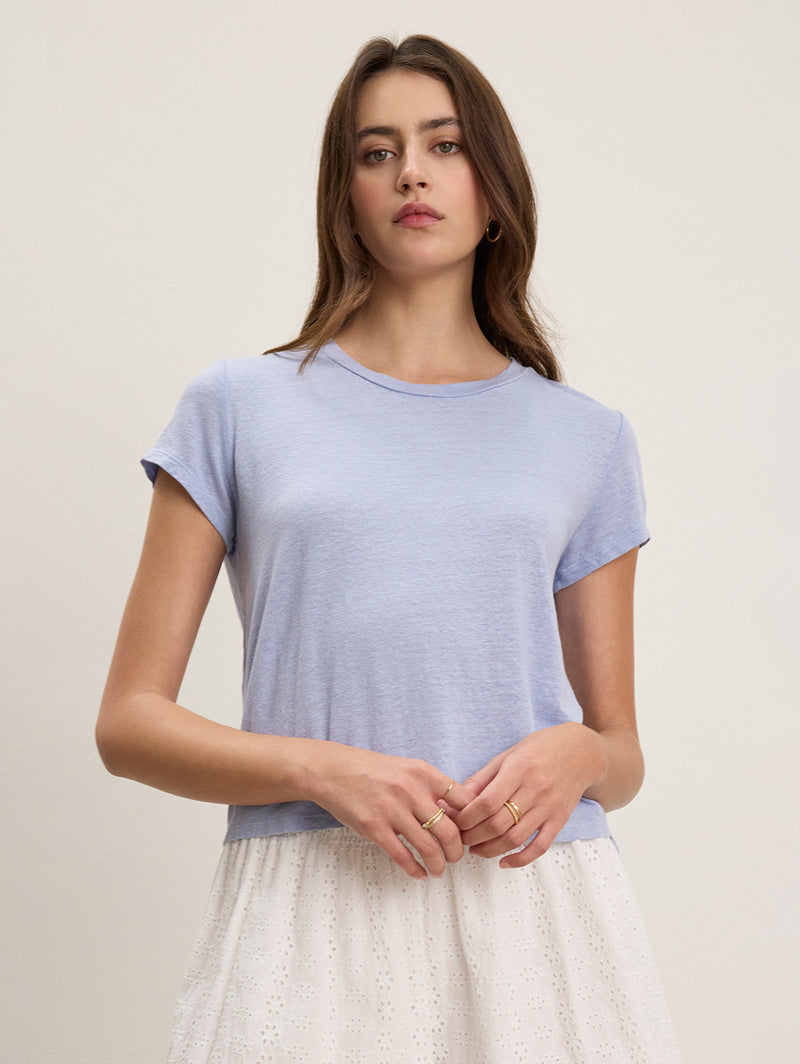 Casey Linen Tee - Ceramic-Velvet-Over the Rainbow