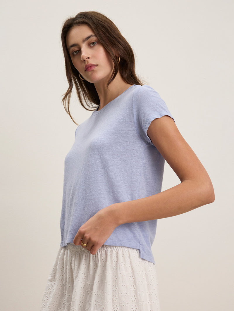 Casey Linen Tee - Ceramic-Velvet-Over the Rainbow