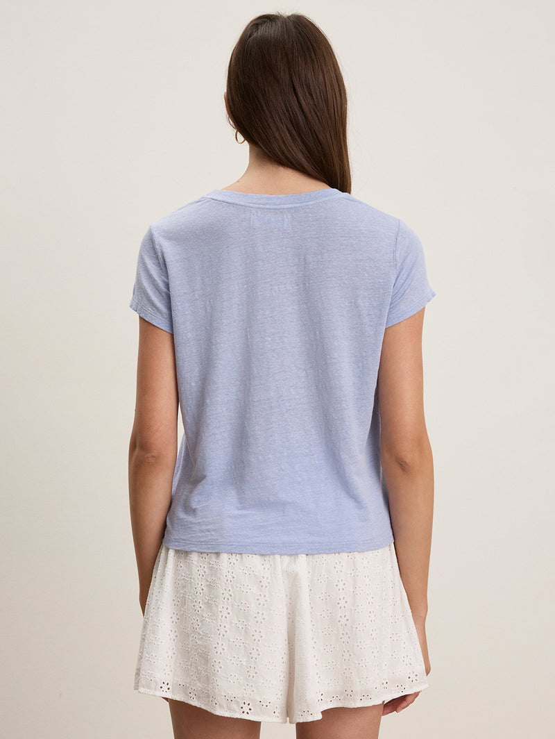 Casey Linen Tee - Ceramic-Velvet-Over the Rainbow