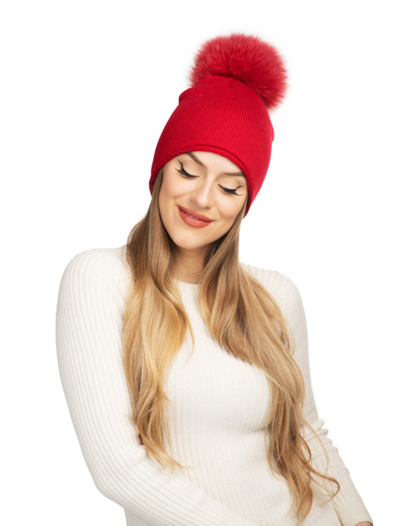 Glossy Knit Hat - Ski Patrol-Lindo F-Over the Rainbow