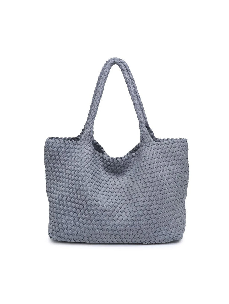 Sky's The Limit Large Tote - Grey-SOL + SELENE-Over the Rainbow